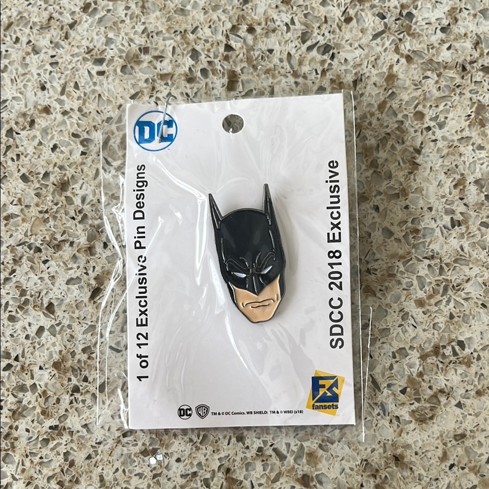 DC Black and Tan Batman Pin